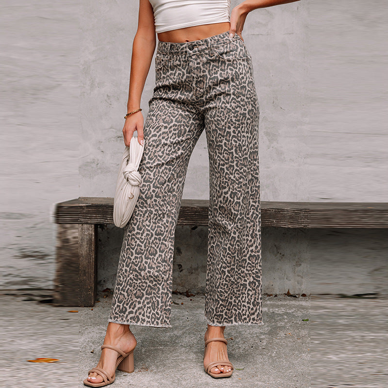 Jovie Leopard Jeans
