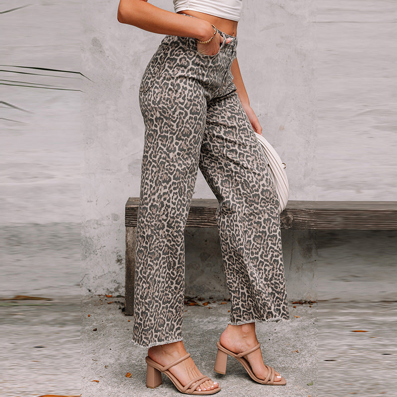 Jovie Leopard Jeans