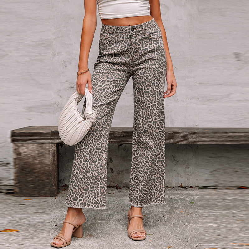 Jovie Leopard Jeans