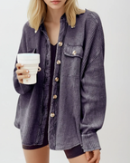 Elara Waffle Knit Shacket