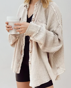 Elara Waffle Knit Shacket