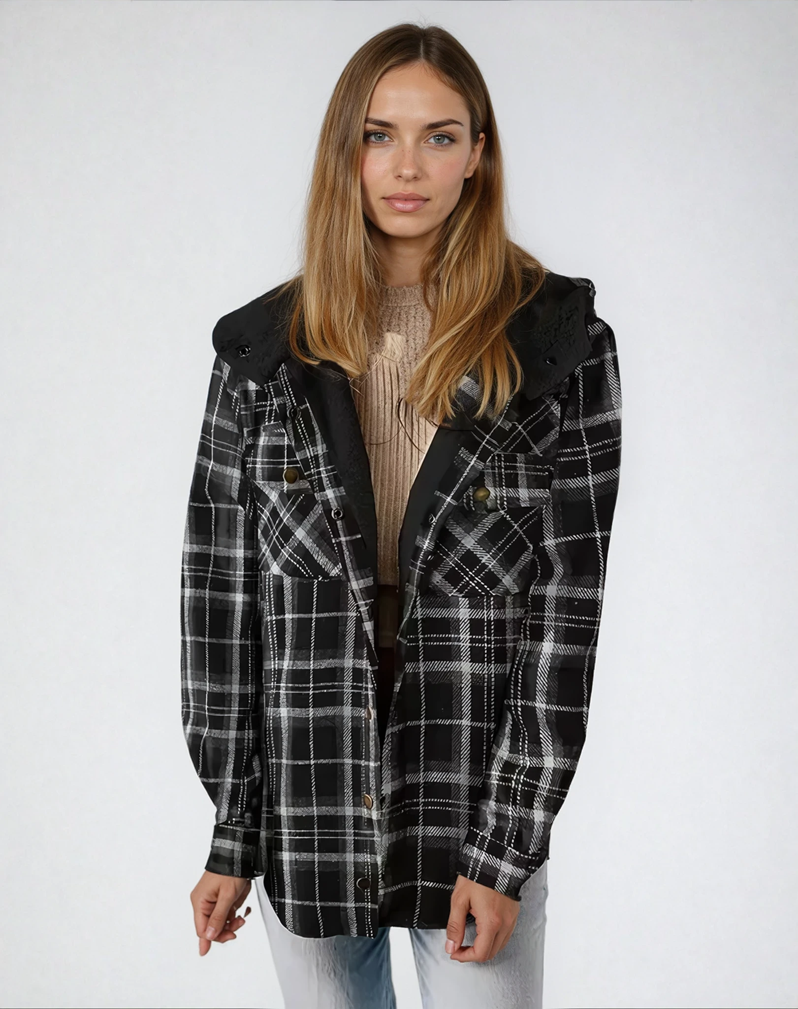 Teddy Lined Flannel Shacket