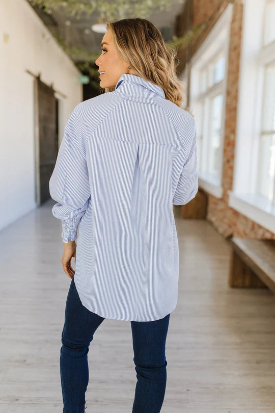 Bubble Pocket Button Down